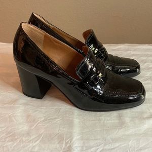 Franco Sarto A-Tabby patent leather pumps